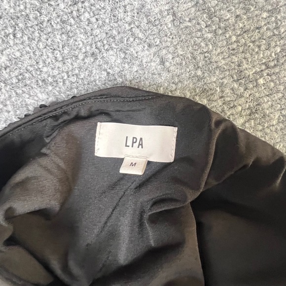 LPA Revolve Black Sequin Spaghetti Strap V-Neck Mini Dress Medium LBD Night Out - Picture 10 of 12